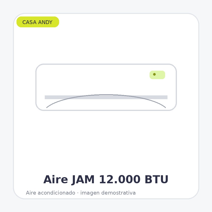 Aire Acondicionado JAM Split 12.000 BTU Frío/Calor