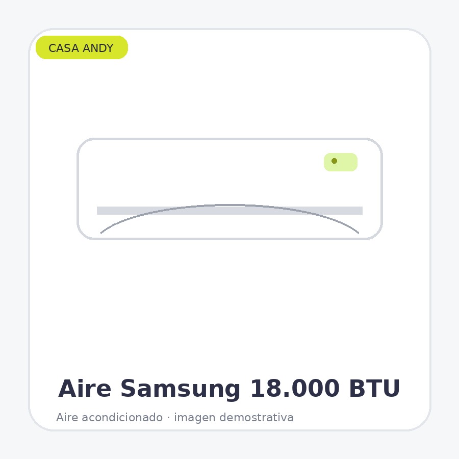 Aire Acondicionado Samsung Split 18.000 BTU Inverter