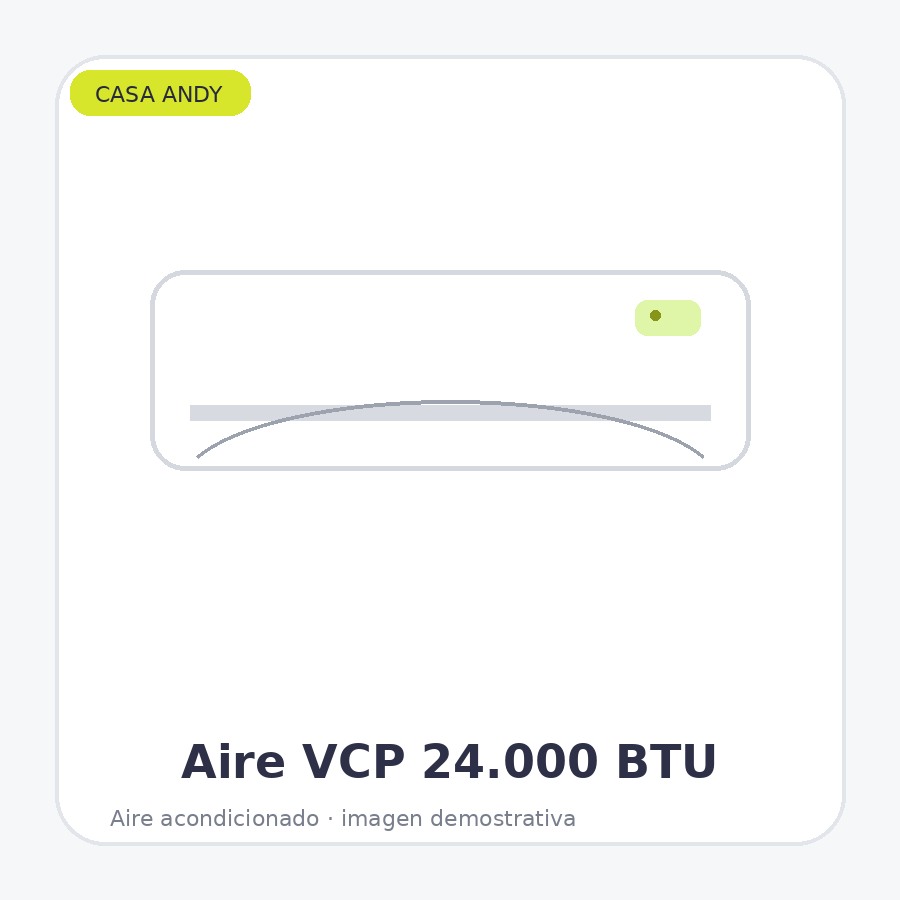 Aire Acondicionado VCP Split 24.000 BTU Frío/Calor