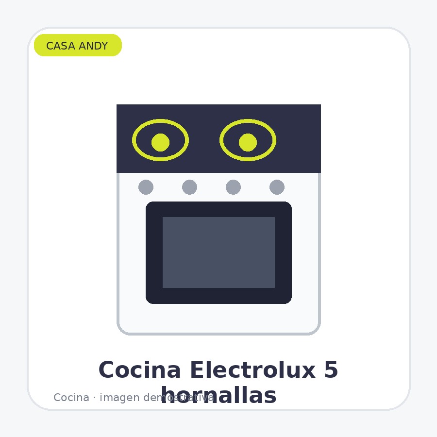 Cocina a Gas Electrolux 5 Hornallas 2 Hornos