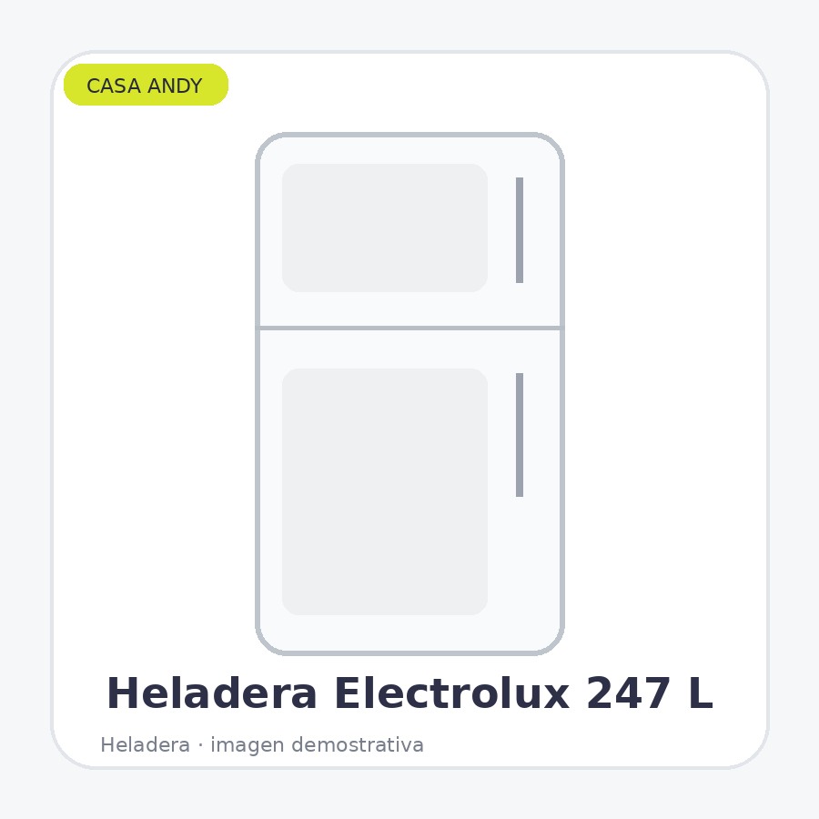 Heladera Electrolux 247L 2 Puertas Inverter Inox