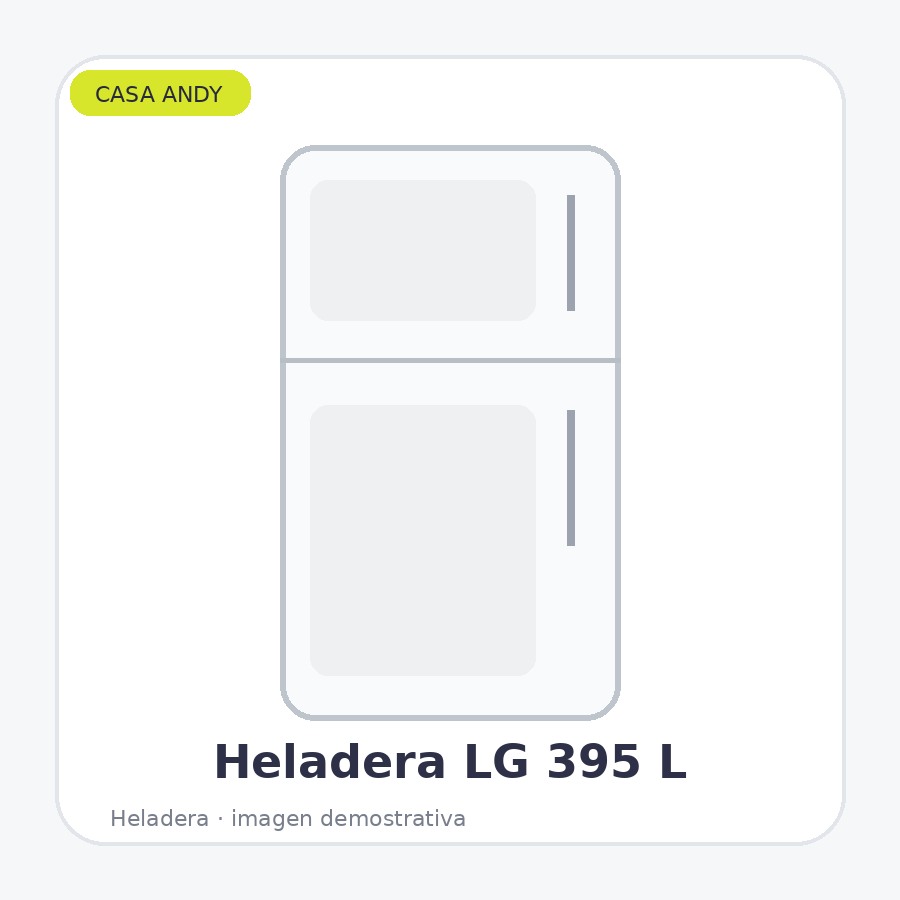 Heladera LG 395L Frío Seco Inox
