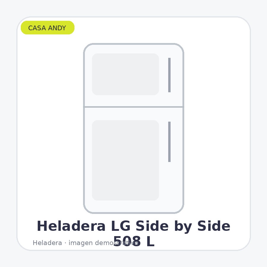 Heladera LG 508L Side by Side Frío Seco